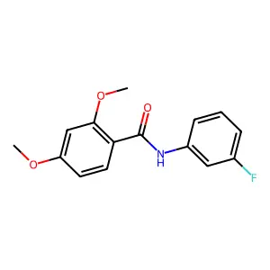 N-(3-fluorophenyl)-2,4-dimethoxybenzamide structure