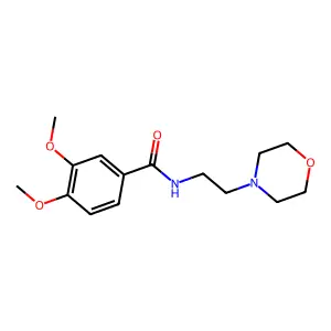 3,4-二甲氧基-N-[2-(吗啉-4-基)乙基]苯甲酰胺 structure