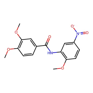 3,4-dimethoxy-N-(2-methoxy-5-nitrophenyl)benzamide structure