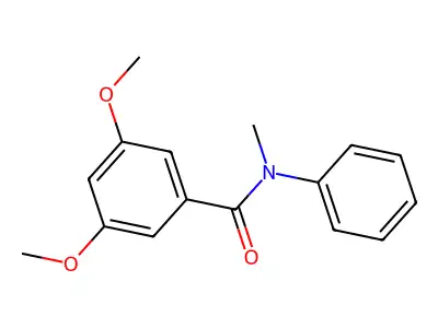 3,5-dimethoxy-N-methyl-N-phenylbenzamide structure