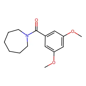 Azepan-1-yl-(3,5-dimethoxyphenyl)methanone structure