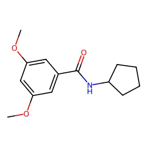 N-cyclopentyl-3,5-dimethoxybenzamide structure