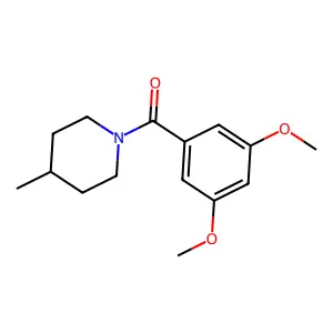 3,5-Dimethoxyphenyl 4-methylpiperidyl ketone structure