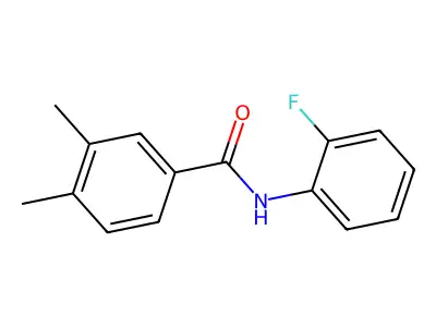 N-(2-fluorophenyl)-3,4-dimethylbenzamide structure