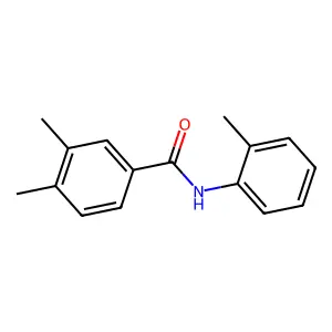 3,4-二甲基-N-(2-甲基苯基)苯甲酰胺 structure