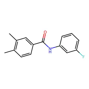 N-(3-fluorophenyl)-3,4-dimethylbenzamide structure