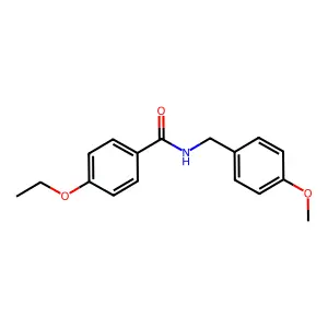 4-ethoxy-N-[(4-methoxyphenyl)methyl]benzamide structure