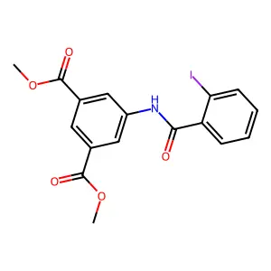 Dimethyl 5-[(2-iodobenzoyl)amino]isophthalate structure