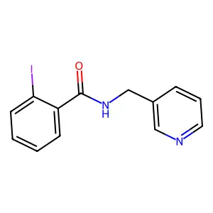 2-iodo-N-(3-pyridinylmethyl)benzamide structure
