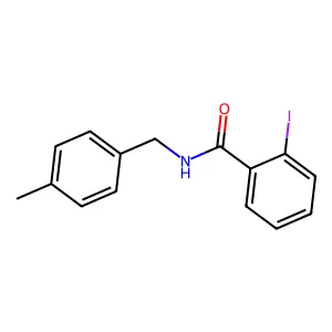 2-iodo-N-[(4-methylphenyl)methyl]benzamide structure