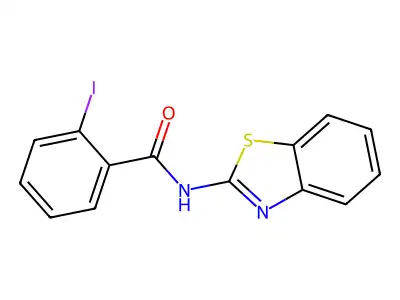 N-(1,3-Benzothiazol-2-YL)-2-iodobenzamide structure