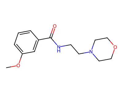 3-methoxy-N-[2-(morpholin-4-yl)ethyl]benzamide structure