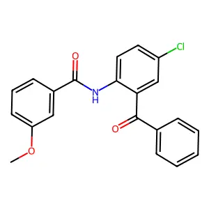 N-(2-苯甲酰-4-氯苯基)-3-甲氧基苯甲酰胺 structure