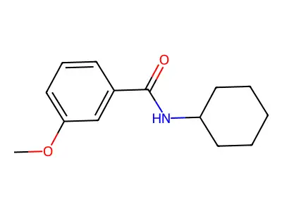 N-cyclohexyl-3-methoxybenzamide structure