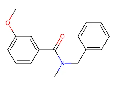 N-benzyl-3-methoxy-N-methylbenzamide structure