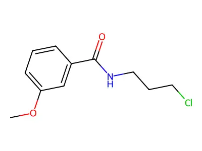 N-(3-chloropropyl)-3-methoxybenzamide structure
