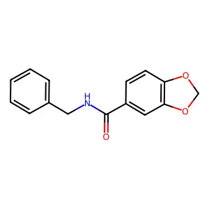 N-benzyl-1,3-benzodioxole-5-carboxamide structure