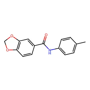 N-(4-Methylphenyl)-1,3-benzodioxole-5-carboxamide structure