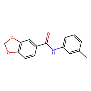 N-(3-甲基苯基)-1,3-苯并二氧戊环-5-甲酰胺 structure