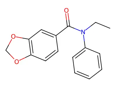N-ethyl-N-phenyl-1,3-benzodioxole-5-carboxamide structure