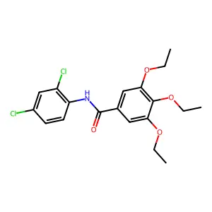 N-(2,4-dichlorophenyl)-3,4,5-triethoxybenzamide structure