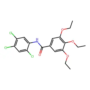 3,4,5-triethoxy-N-(2,4,5-trichlorophenyl)benzamide structure