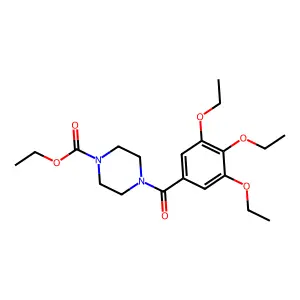Ethyl 4-(3,4,5-triethoxybenzoyl)piperazine-1-carboxylate structure