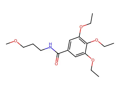 3,4,5-triethoxy-N-(3-methoxypropyl)benzamide structure