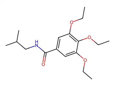 3,4,5-triethoxy-N-isobutylbenzamide structure