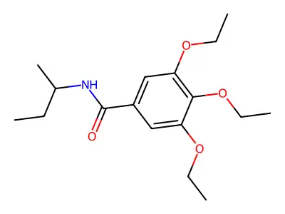 N-(butan-2-yl)-3,4,5-triethoxybenzamide structure