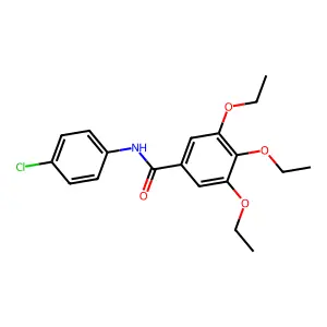 N-(4-chlorophenyl)-3,4,5-triethoxybenzamide structure