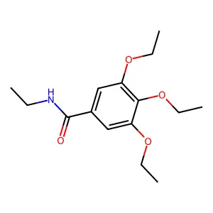 3,4,5-triethoxy-N-ethylbenzamide structure