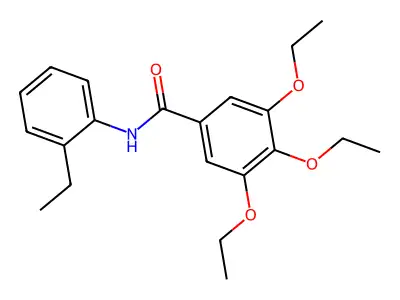 3,4,5-triethoxy-N-(2-ethylphenyl)benzamide structure