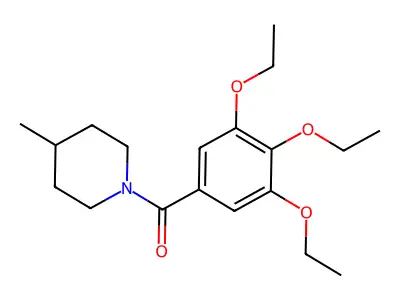 4-Methyl-1-(3,4,5-triethoxybenzoyl)piperidine structure