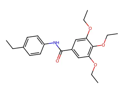 3,4,5-triethoxy-N-(4-ethylphenyl)benzamide structure