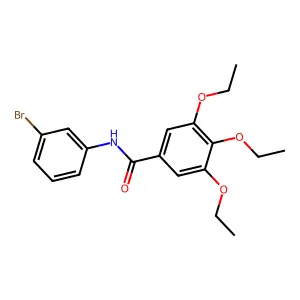 N-(3-bromophenyl)-3,4,5-triethoxybenzamide structure