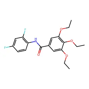 N-(2,4-difluorophenyl)-3,4,5-triethoxybenzamide structure