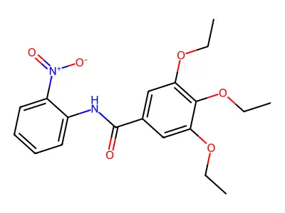 3,4,5-triethoxy-N-(2-nitrophenyl)benzamide structure