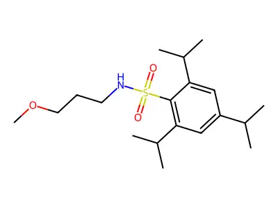 (3-Methoxypropyl){[2,4,6-tris(methylethyl)phenyl]sulfonyl}amine structure