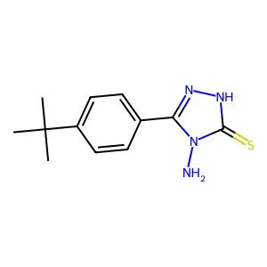 4-Amino-5-(4-tert-butyl-phenyl)-4H-[1,2,4]triazole-3-thiol structure