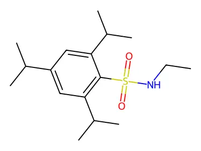 N-ethyl-2,4,6-tri(propan-2-yl)benzenesulfonamide structure