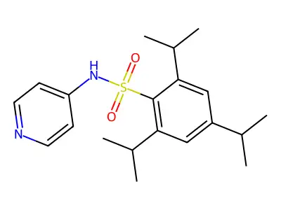 4-Pyridyl{[2,4,6-tris(methylethyl)phenyl]sulfonyl}amine structure