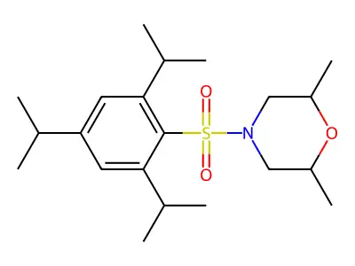 2,6-Dimethyl-4-((2,4,6-triisopropylphenyl)sulfonyl)morpholine structure