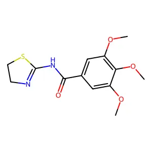 N-(4,5-dihydro-1,3-thiazol-2-yl)-3,4,5-trimethoxybenzamide structure