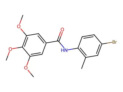 N-(4-bromo-2-methylphenyl)-3,4,5-trimethoxybenzamide structure