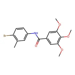 N-(4-bromo-3-methylphenyl)-3,4,5-trimethoxybenzamide structure