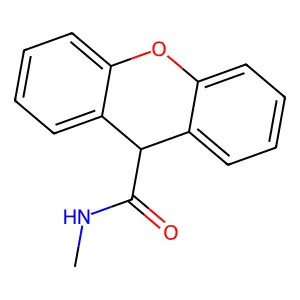 N-methyl-9H-xanthene-9-carboxamide structure