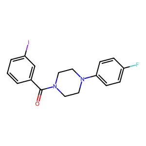 (4-(4-Fluorophenyl)piperazin-1-yl)(3-iodophenyl)methanone structure