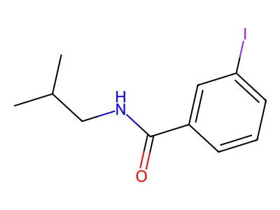 3-iodo-N-(2-methylpropyl)benzamide structure