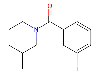 (3-Iodophenyl)(3-methyl-1-piperidinyl)methanone structure